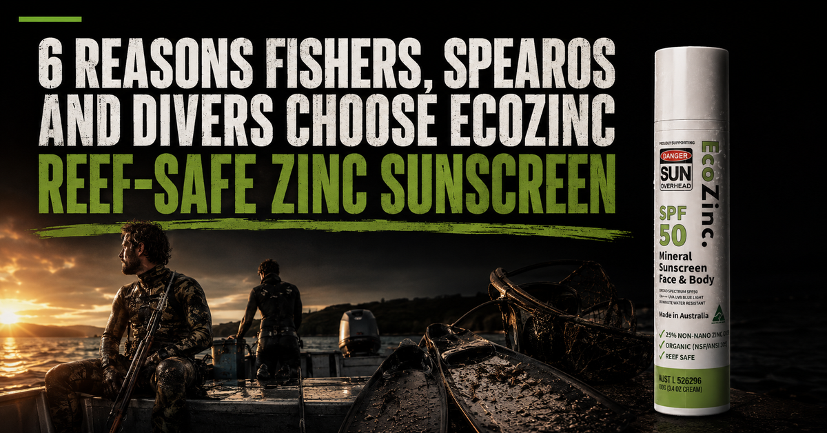 6 Reasons Fishers, Spearos and Divers Choose EcoZinc Reef-Safe Zinc Sunscreen