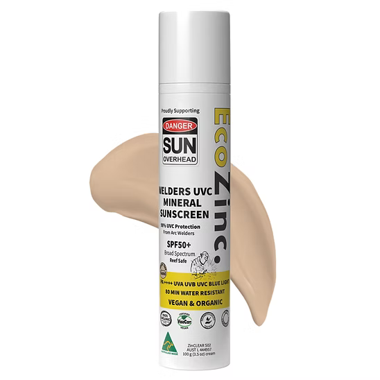EcoZinc Welders 98% UVC High Protection SPF50+ Tinted Sunscreen