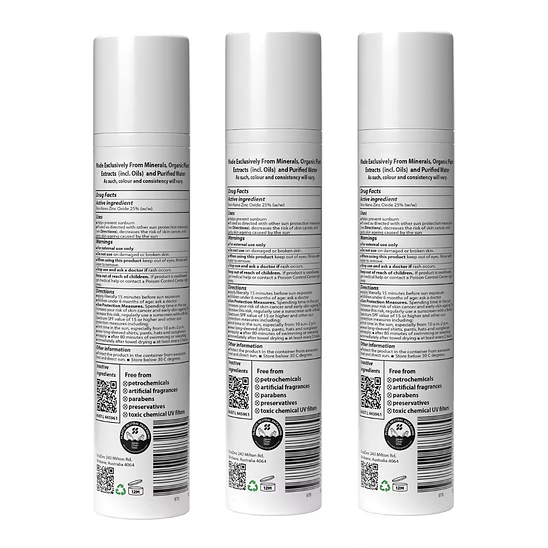 EcoZinc TINTED SPF50 Mineral Sunscreen Value Pack – 3 x 100g