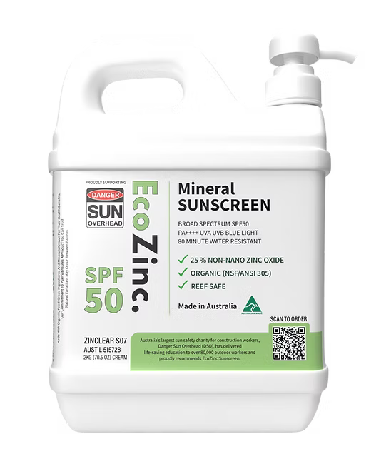 EcoZinc Natural Bulk Mineral Sunscreen SPF50 Clear 2kg