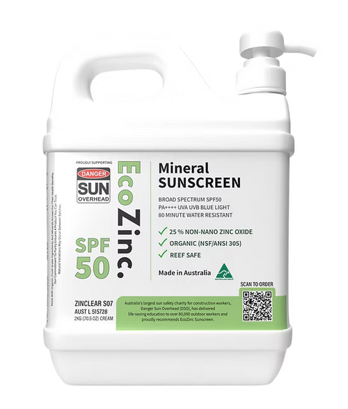 EcoZinc Natural Bulk Mineral Sunscreen SPF50 Clear 2kg