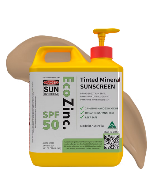 EcoZinc Natural Mineral Bulk Sunscreen SPF50 TINTED 1kg