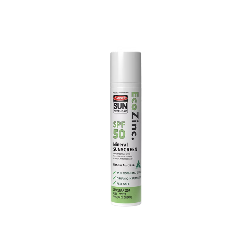 EcoZinc Natural Mineral Sunscreen SPF50 Clear 100g